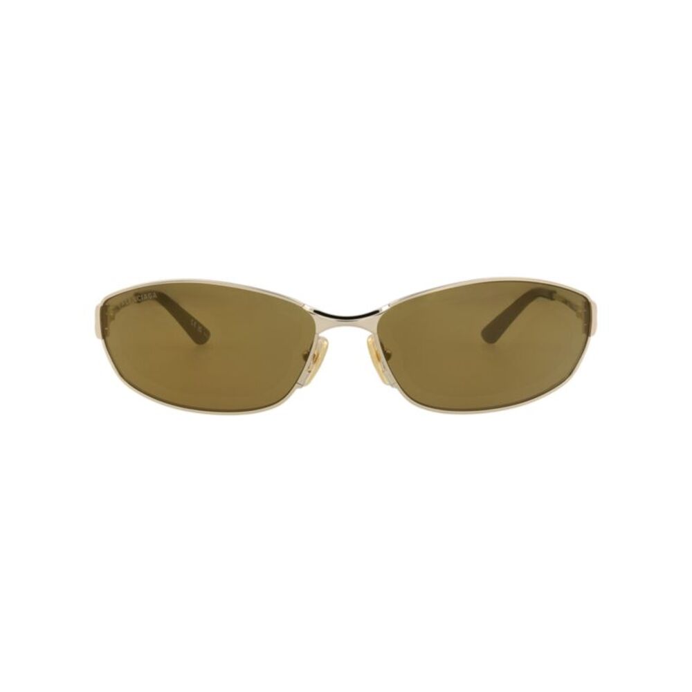Balenciaga Square-Frame Metal Sunglasses Gold Unisex-Adult